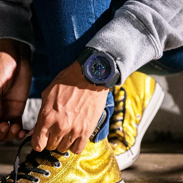 G-SHOCK 腕時計 GA-2100VB-1AJF カシオ CASIO Virtual Blue カーボン 