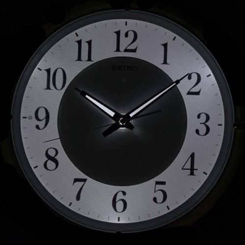 時計 セイコー SEIKO 電波 掛時計 KX393W 「ファンライト NEO」自動点灯(光センサーによる)｜fujimoto-tokeiten｜02