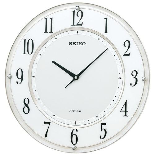 【新品】ソーラー電波掛け時計 セイコー(SEIKO) 掛時計 SF506W SEIKO（セイコー） 時計 電波 掛時計 SF506W ソーラープラス : 藤本