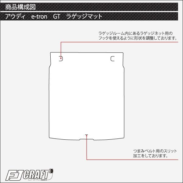 Audi アウディ e-tron GT フロアマット ラゲッジマット (ラバー) : FJ 