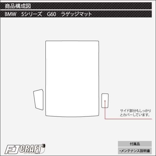 BMW 5シリーズ G60 (セダン) フロアマット ラゲッジマット (スタンダード)｜fujimoto-youhin｜07