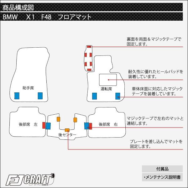 BMW X1 F48 フロアマット (プレミアム)｜fujimoto-youhin｜05