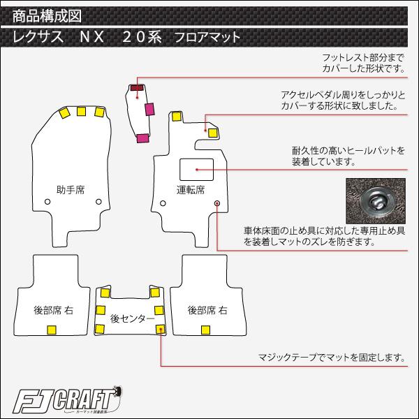 レクサス 新型 NX 20系 フロアマット (スタンダード)｜fujimoto-youhin｜06
