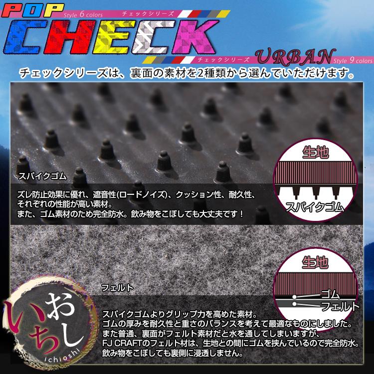 レクサス　新型　NX　20系　フロアマット　ラゲッジマット　（チェック）｜fujimoto-youhin｜04