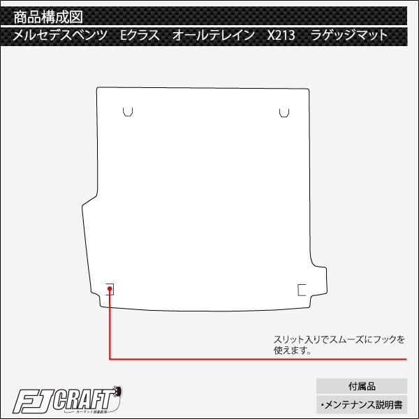 メルセデス ベンツ Eクラス オールテレイン X213 フロアマット ラゲッジマット (クロス)｜fujimoto-youhin｜05