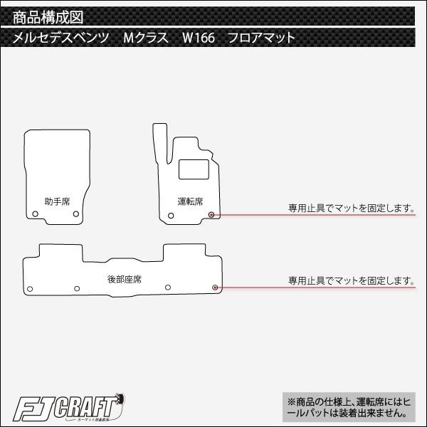 Mercedes-Benz メルセデス ベンツ Mクラス W166 フロアマット (ラバー 