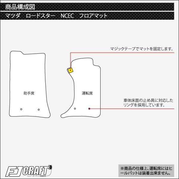 マツダ ロードスター NCEC フロアマット (ラバー) : FJ CRAFT
