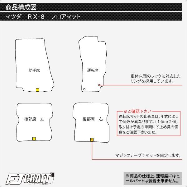 マツダ（Mazda） RX-8 AT MT フロアマット (ラバー) : FJ CRAFT - 通販