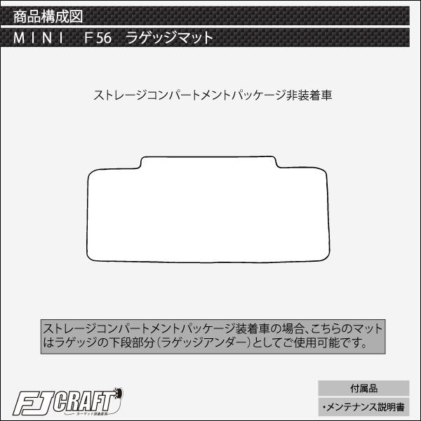 MINI ミニ F56 ラゲッジマット (チェック)｜fujimoto-youhin｜05