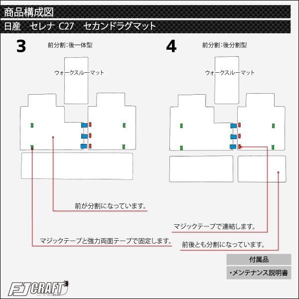 日産 セレナ C27系 (ガソリン車) セカンドラグマット (スタンダード) おすすめ｜fujimoto-youhin｜07