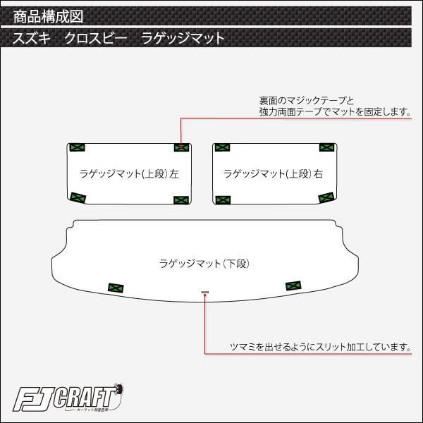 シーズ ラバーマット スズキ 新型 クロスビー MN71S ラゲッジマット (ラバー) : FJ