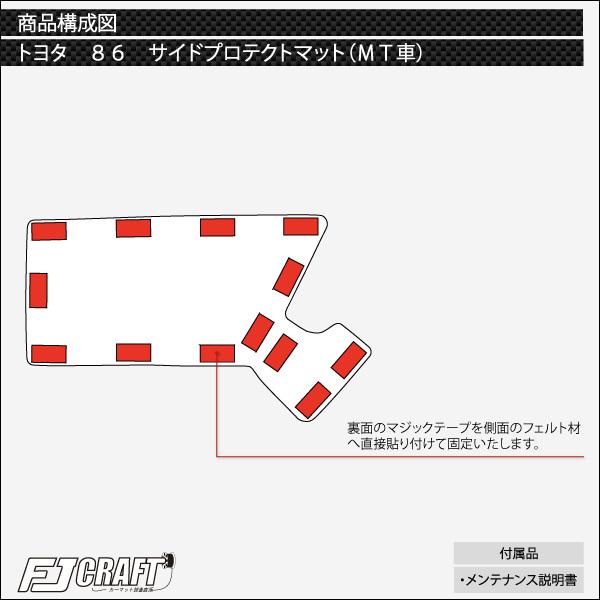 トヨタ 新型 86 ZN8 サイドプロテクトマット MT車用 (スタンダード)｜fujimoto-youhin｜06
