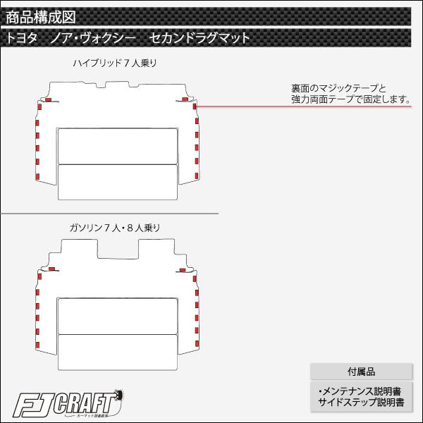 【5/25-26★1500円クーポン】トヨタ ノア ヴォクシー 80系 セカンドラグマット (チェック)｜fujimoto-youhin｜06