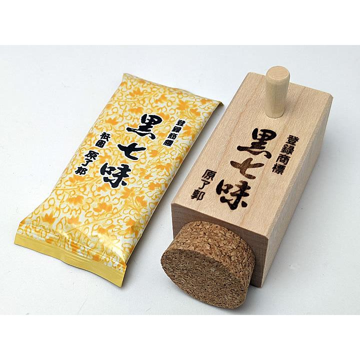 原了郭 黒七味 四角（木筒） | 