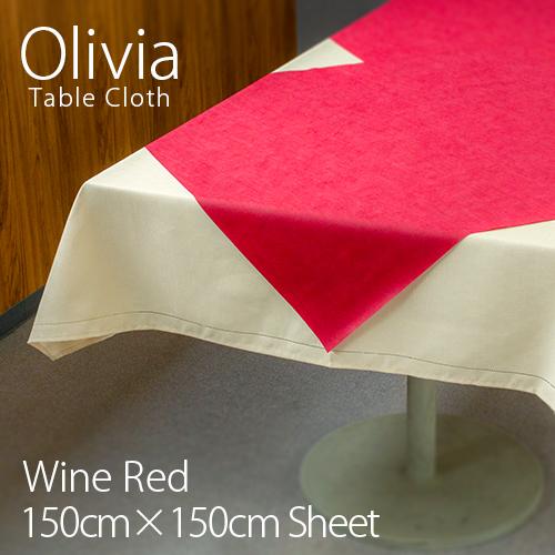 送料無料 オリビア テーブルクロス ワインレッド 150 150cmシート 50枚 業務用 送料無料 100 本物保証 Laporgub Jatengprov Go Id