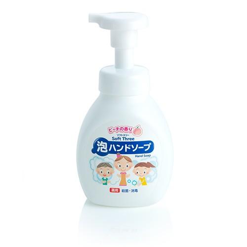 ミツエイ ソフトスリー 薬用 泡ハンドソープ ピーチの香り本体 250mL 業務用｜fujinamisquare