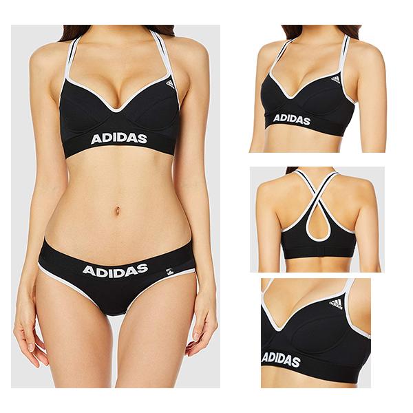 adidas 【30%OFF】アディダス ノンワイヤーブラ スポーツブラ 吸汗速乾