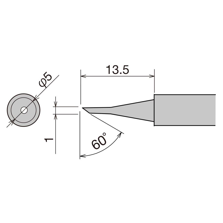 goot 【太洋電機産業】 グット 替こて先 (PX-280用) PX-28RT-1CF