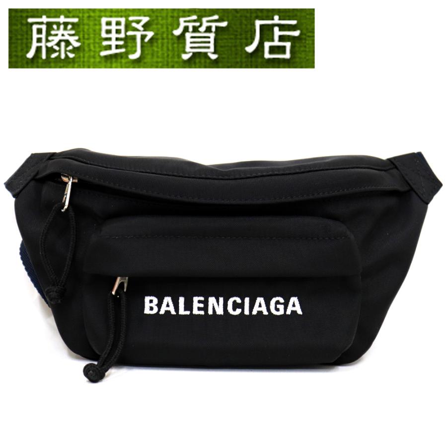 （美品）バレンシアガ BALENCIAGA ウィール ベルトバッグ ウエストポーチ ボディバッグ 黒 ネイビー 569978 8154  :ba-8154-2020487:藤野質店 Y-SHOP - 通販 - Yahoo!ショッピング