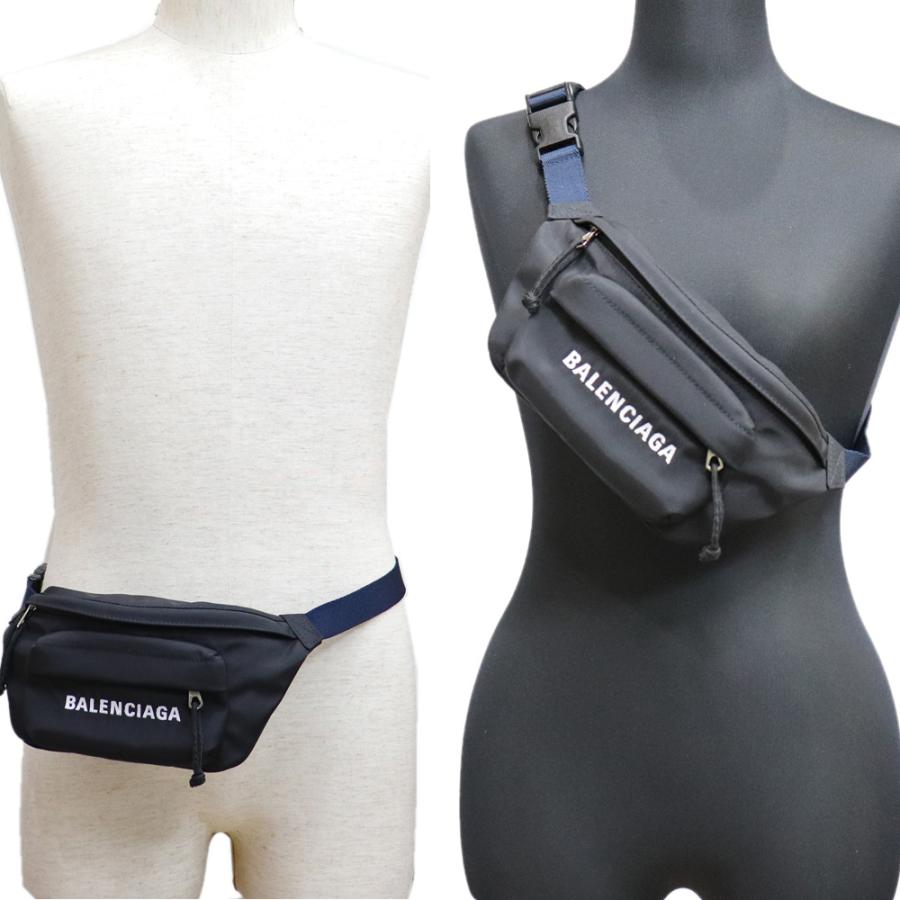 美品　バレンシアガ　ウィール　ロゴ　ウエストバッグ　ベルトバッグ　ボディ BALENCIAGA （美品）バレンシアガ ウィール ベルトバッグ