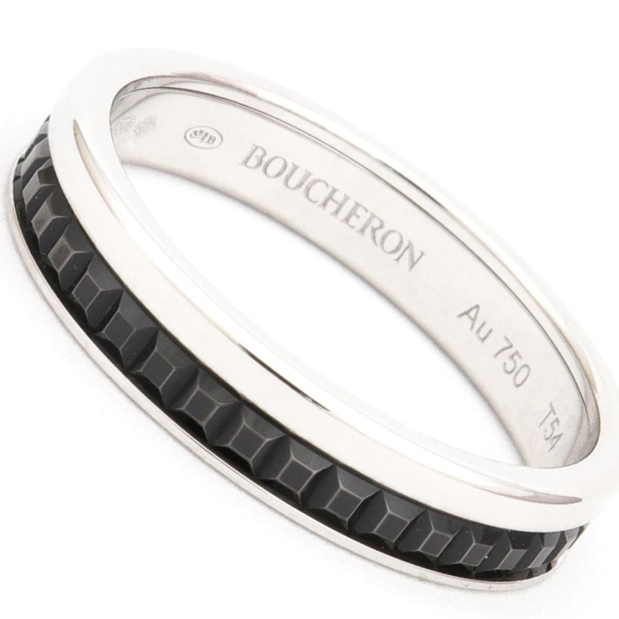 BOUCHERON（ブシュロン） キャトルブラックリング ハーフ #54 約14号