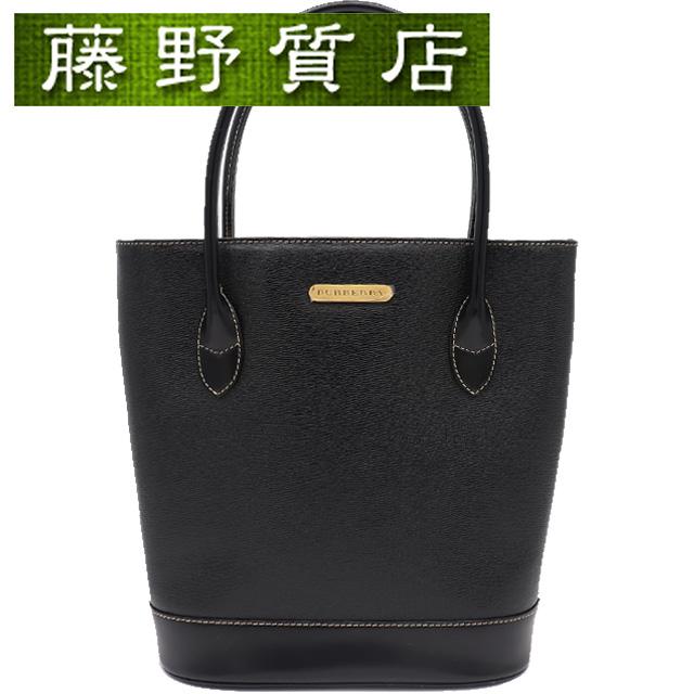 BURBERRY（バーバリー） ハンドバッグ レザー ブラック ゴールド金具