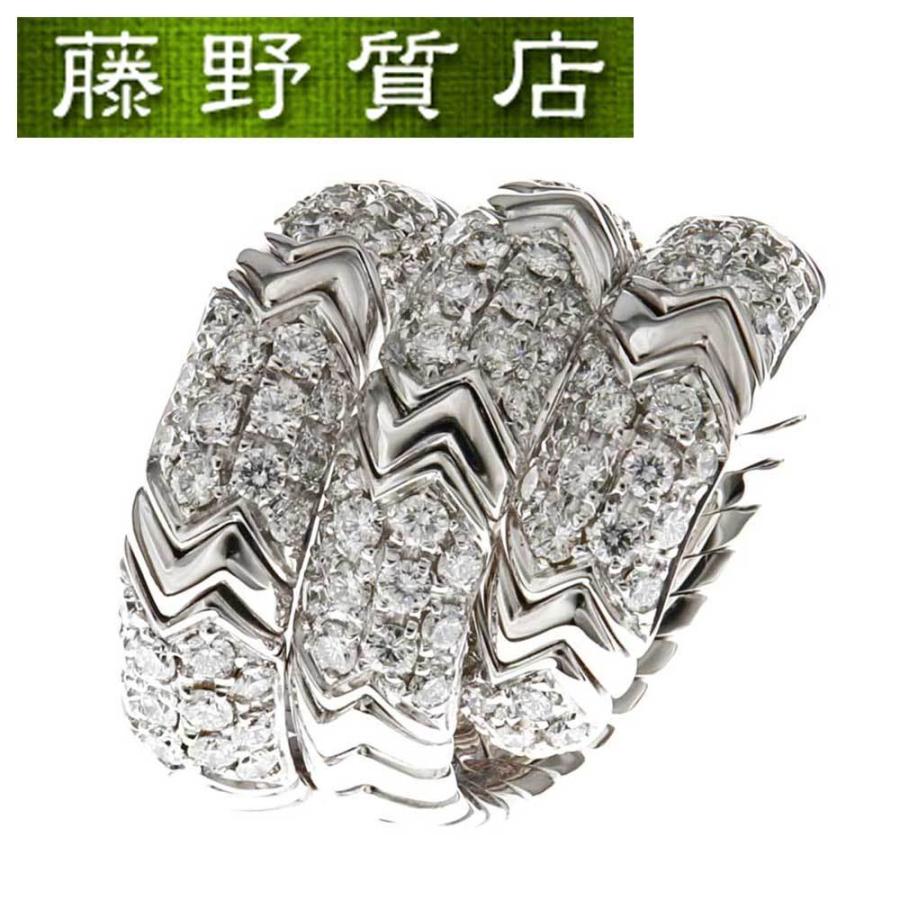 5862 【最終価格】ブルガリBVLGARIダイアモンドリング 10号 BVLGARI（ブルガリ） （新品仕上げ済）ブルガリ スピーガダイヤモンド