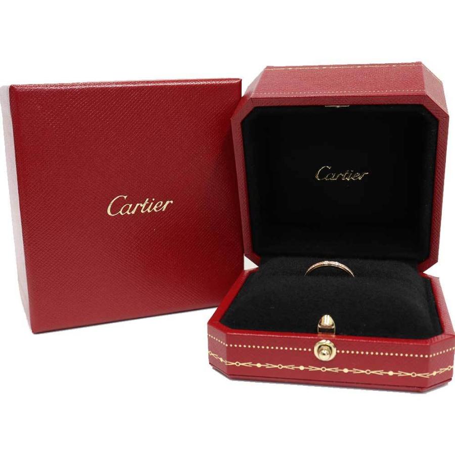 カルティエ ダムール (美品) CARTIER ウェディング フル ダイヤ リング