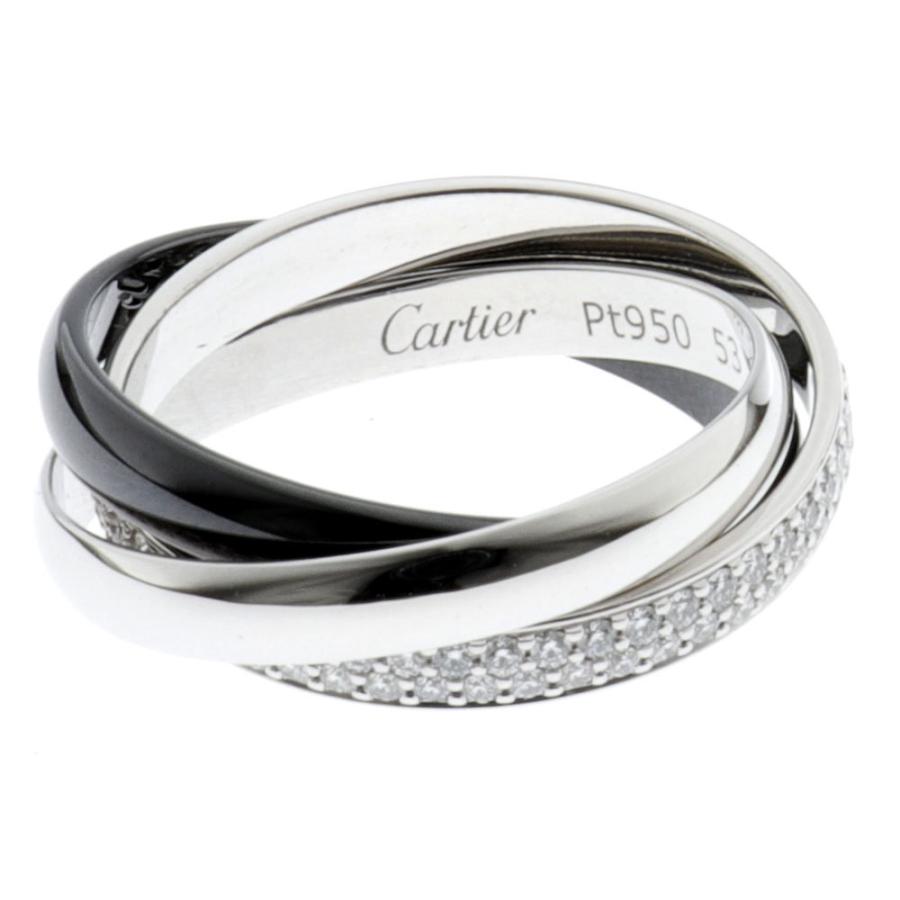 カルティエトリニティリング　ダイヤパヴェ　#49 9号 楽天市場】Cartier カルティエ トリニティ パヴェ ダイヤ リング