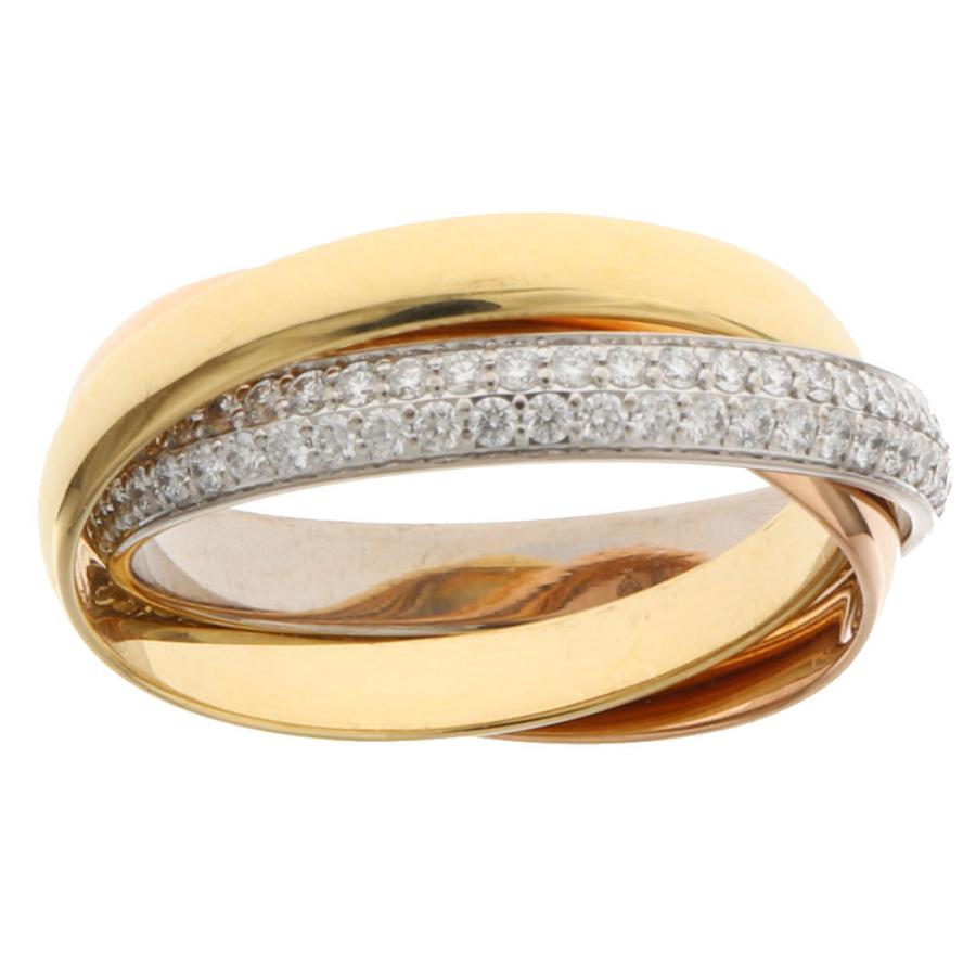 TRINITY（Cartier） （美品）カルティエ CARTIER トリニティ パヴェ 3