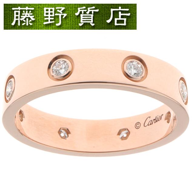18金 K18 カルティエ ラブリング ミニラブリング 1P ダイヤモンド LOVE（Cartier） (新品仕上げ済）カルティエ CARTIER LOVEリング