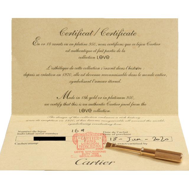 LOVE(Cartier) (新品仕上げ済)カルティエ CARTIER LOVE ラブ LOVE(Cartier) (新品仕上げ済)カルティエ CARTIER LOVE ラブ