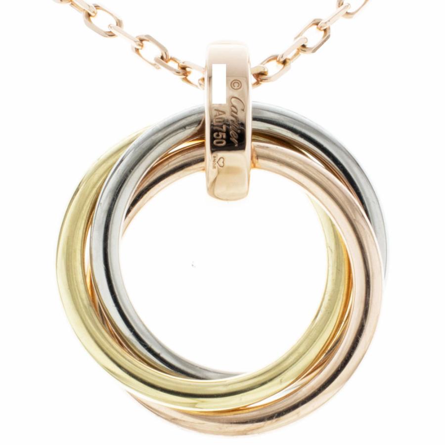 Cartier カルティエ　トリニティ　ダイヤモンドネックレス　美品 カルティエ トリニティ ダイヤモンド ネックレス カルティエ 18