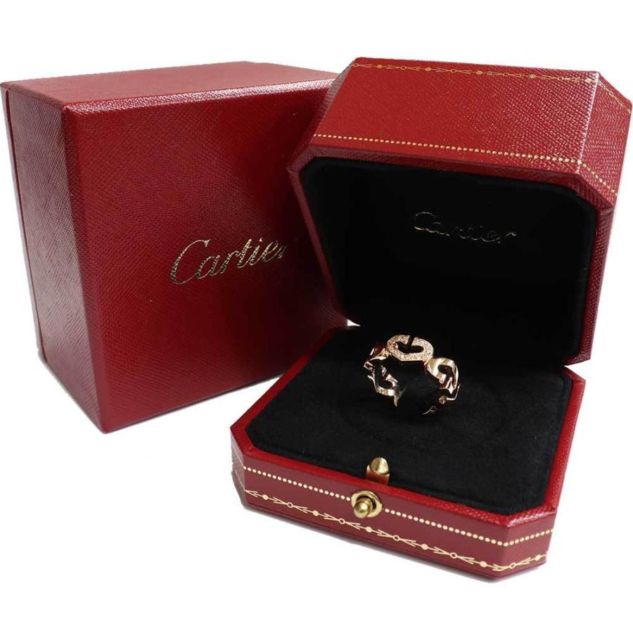 美品）カルティエ CARTIER Cハート ダイヤ リング 1モチーフ 指輪 K18 