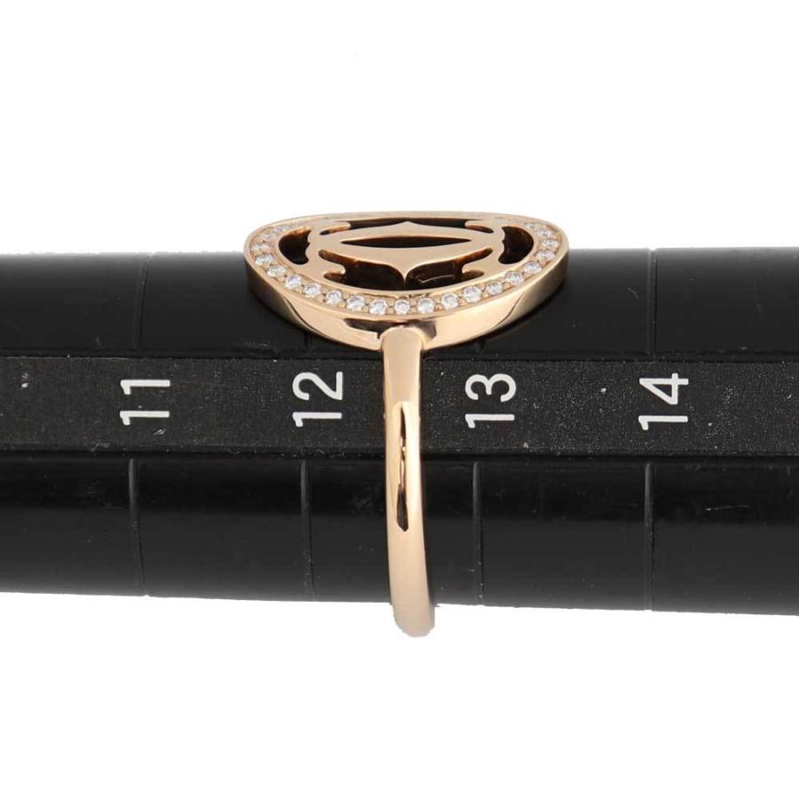 Cartier (美品)カルティエ CARTIER ロゴ ドゥーブルC ダイヤ Cartier (美品)カルティエ CARTIER ロゴ ドゥーブルC ダイヤ
