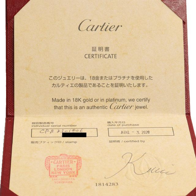 （美品）カルティエ CARTIER ダムール ディアマンレジェ ダイヤ ピアス SM K18 PG × ダイヤ B8301406 イヤリング 9100｜fujino-y-shop｜08