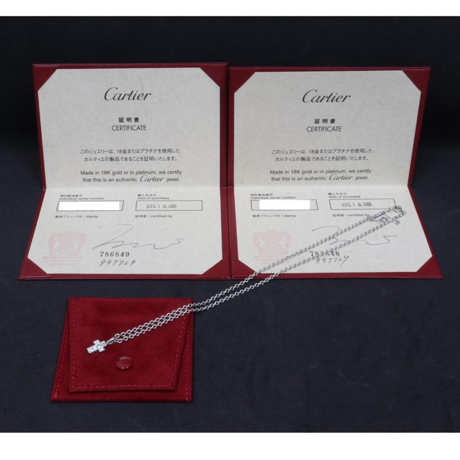 Cartier（カルティエ） (美品) クロス ネックレス K18 WG
