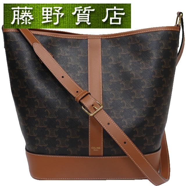 TRIOMPHE (美品)セリーヌ CELINE ミディアム バケット TRIOMPHE (美品)セリーヌ CELINE ミディアム バケット