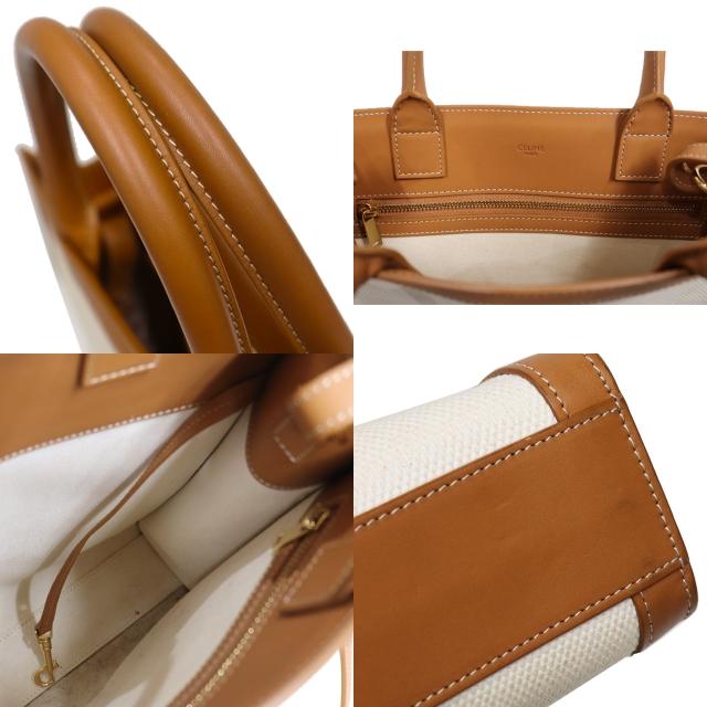 CELINE スモール バーティカル カバ ハンドバッグ ナチュラル タン CELINE セリーヌ 2WAY ミニバーティカルカバ ナチュラル タン