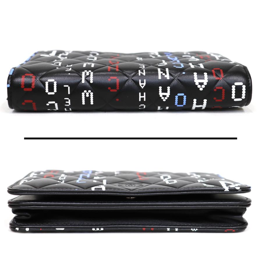 マトラッセ シャネル CHANEL チェーンウォレット 斜め掛け ラムスキン