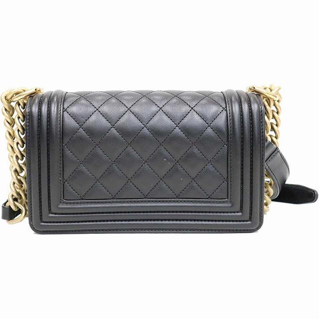 BOY CHANEL シャネル ボーイ チェーン ショルダー バッグ 黒 BOY CHANEL シャネル ボーイ チェーン ショルダー バッグ 黒