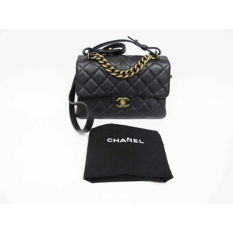 マトラッセ シャネル CHANEL 2Wayショルダーバッグ A93442 黒