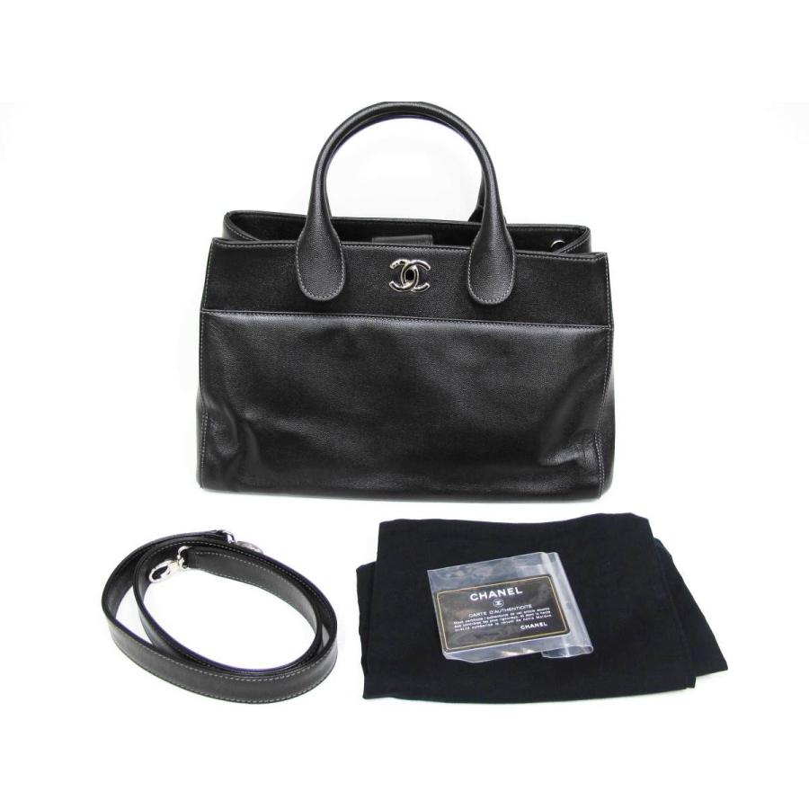 CHANEL（シャネル） 2Way ハンド ショルダー トート バッグ 黒