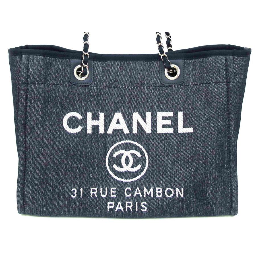 マトラッセ 【美品】シャネル CHANEL ドーヴィル チェーントートバッグ