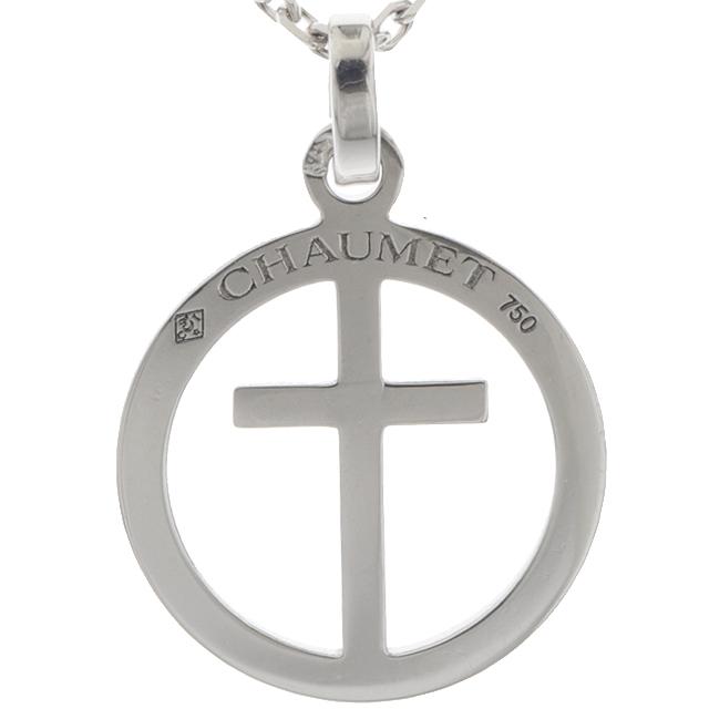 CHAUMET ショーメ アクロシュクール クロスネックレス K18 WG