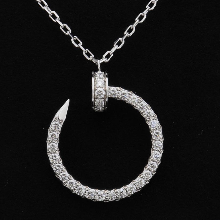 Cartier（カルティエ） ジュスト アン クル ネックレス K18ホワイト