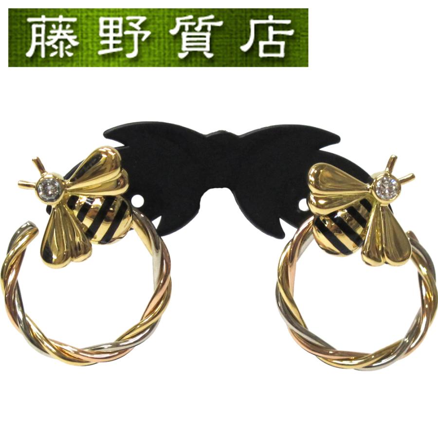 Cartier（カルティエ） (新品仕上げ済) ハチピアス 蜂 K18 YG × PG