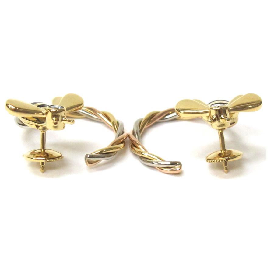 Cartier（カルティエ） (新品仕上げ済) ハチピアス 蜂 K18 YG × PG