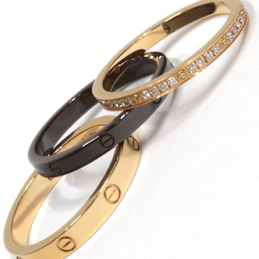 カルティエ ラブリング スリーフープリング K18ピンクG×ダイヤ40石(約0.18ct)×ブラウンセラミック #57(約16号) 保証書付 8867 :CR-RING-8867:藤野質店 Y-SHOP - 通販 - Yahoo!ショッピング カルティエ ラブリング スリーフープリング K18ピンクG×ダイヤ40石(約0.18ct)×ブラウンセラミック #57(約16号) 保証書付 8867 :CR-RING-8867:藤野質店 Y-SHOP - 通販 - Yahoo!ショッピング