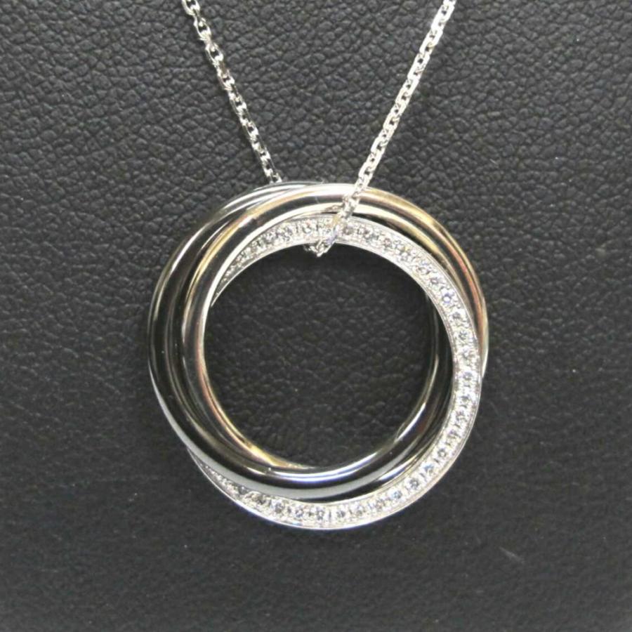 Cartier（カルティエ） トリニティネックレス 黒セラミック 8695